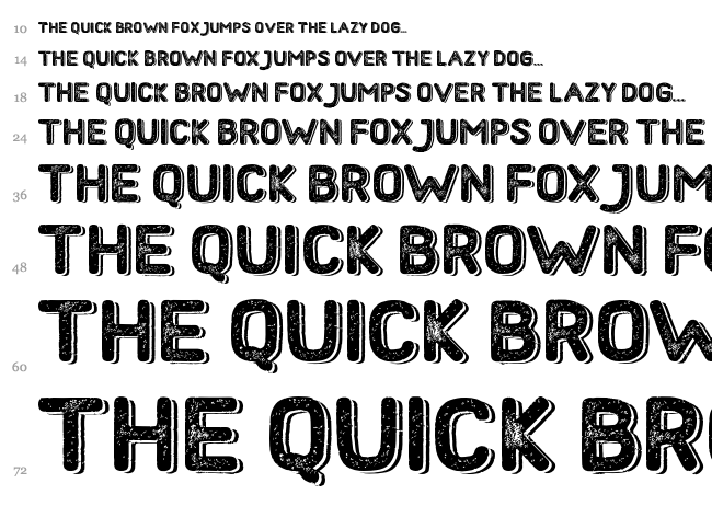 Hometown font waterfall